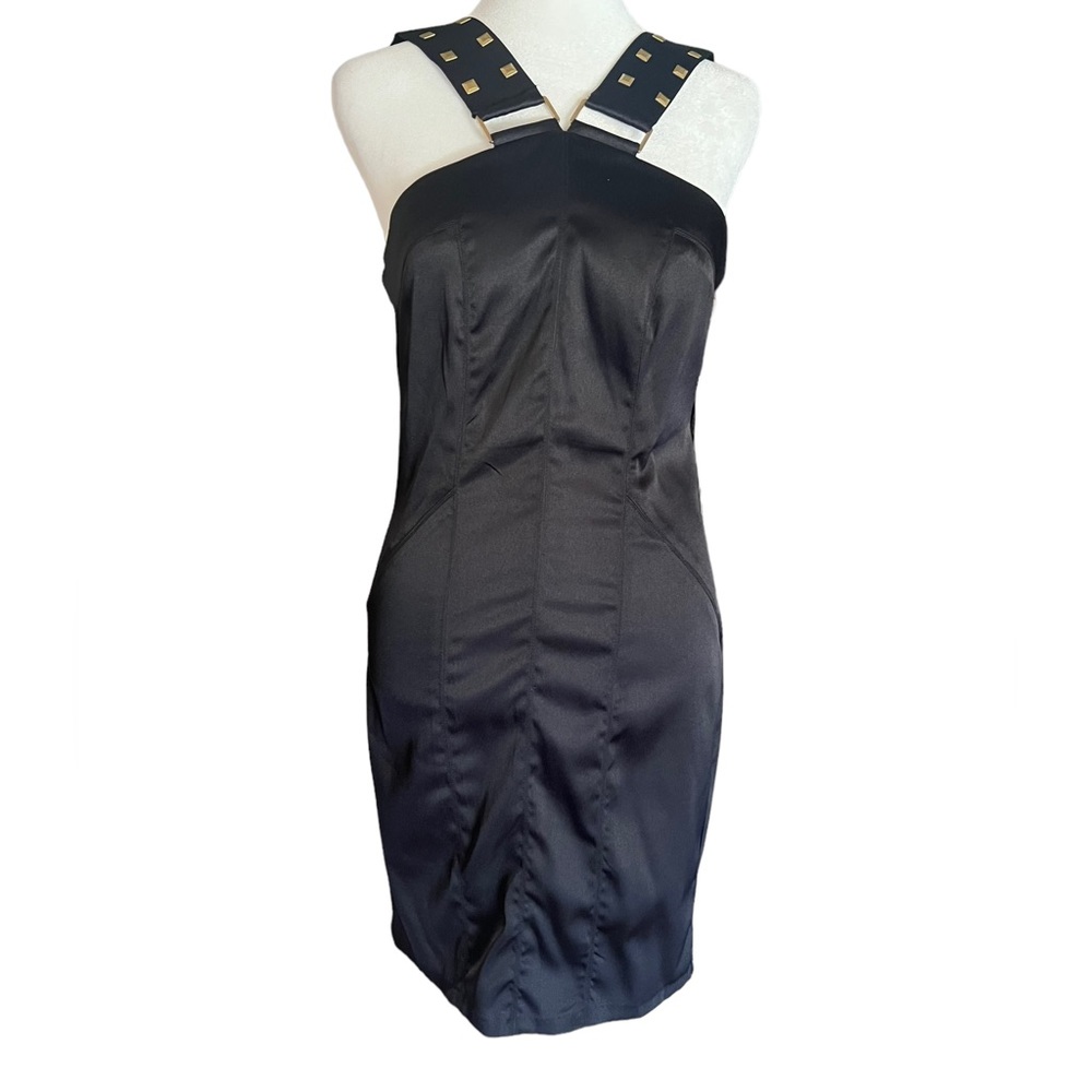 New XOXO Black Dress “Echoes of Rio” Size 5/6 Stretch Party Night Out Studded